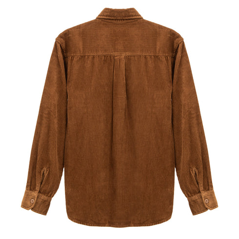 Carhartt WIP L/S Flint Shirt Deep H Brown Rinsed I029442.1C.02 Degli Uberti